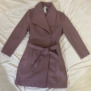 Reitmans pink coat with belt